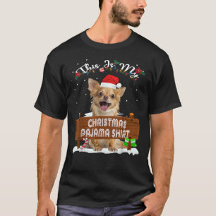 This Is My Christmas Pajama Chihuahua Dog Mum Dad T-Shirt