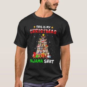 This Is My Christmas Pajama Chihuahua Dog Xmas Tre T-Shirt