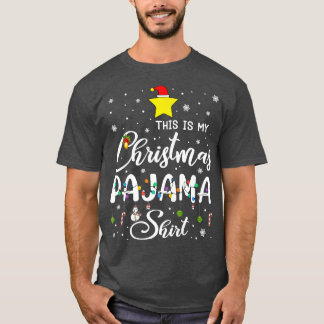 This Is My Christmas Pajama Christmas Lights Xmas T-Shirt