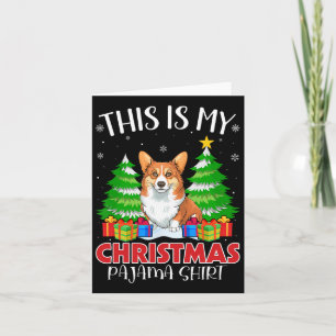 This Is My Christmas Pajama Corgi Dog Xmas Pjs Card