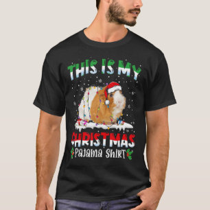 This Is My Christmas Pajama  Cute Guinea pig Anima T-Shirt