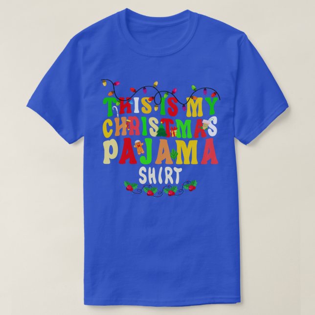 This Is My Christmas Pajama Cute Ornament Xmas Hol T-Shirt (Design Front)