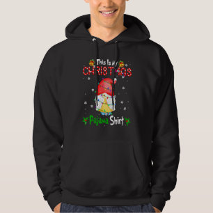 This Is My Christmas Pajama Dabbing Gnomes Lights Hoodie