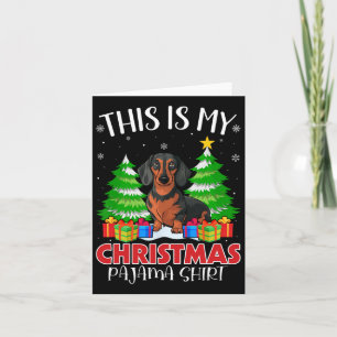 This Is My Christmas Pajama Dachshund Dog Xmas Pjs Card
