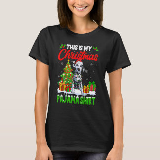 This Is My Christmas Pajama  Dalmatian Dog T-Shirt