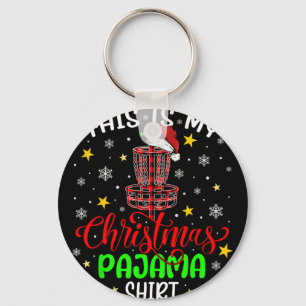 This Is My Christmas Pajama Disc Golf Christmas Ma Key Ring