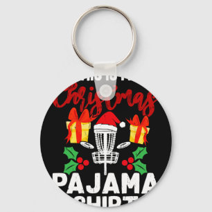 This Is My Christmas Pajama Disc Golf Sports Lover Key Ring