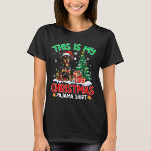 This Is My Christmas Pajama Doberman Dog Lover Xma T-Shirt