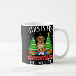 This Is My Christmas Pajama Dogue De Bordeaux Dog Coffee Mug