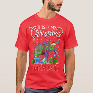 This is My Christmas Pajama  Elephant Christmas Li T-Shirt