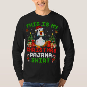 This Is My Christmas Pajama Emperor Penguin Christ T-Shirt