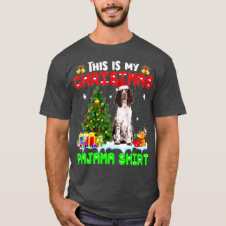 This Is My Christmas Pajama  English Springer Span T-Shirt