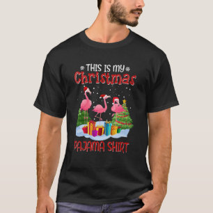 This Is My Christmas Pajama Flamingo Family Xmas T-Shirt