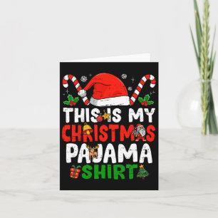 This Is My Christmas Pajama Fun Christmas  Card