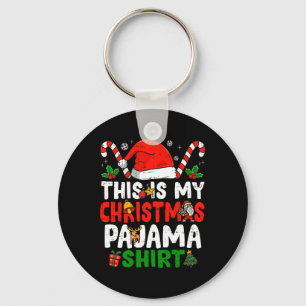 This Is My Christmas Pajama Fun Christmas Key Ring