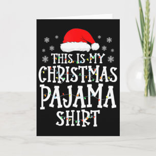 This Is My Christmas Pajama Fun Family Matching Xm Card