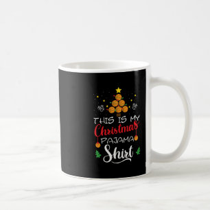 This Is My Christmas Pajama Funny Basketball Lover Coffee Mug