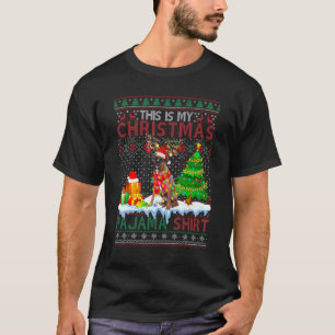 This Is My Christmas Pajama Funny Boxer Xmas Ugly T-Shirt