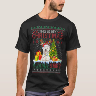 This Is My Christmas Pajama Funny Maltese Xmas Ugl T-Shirt