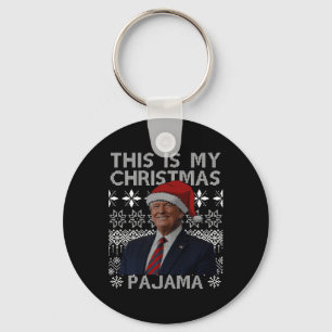 This Is My Christmas Pajama Funny Xmas Matching Tr Key Ring