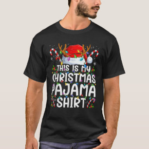 This Is My Christmas Pajama Funny Xmas PJs Men Wom T-Shirt