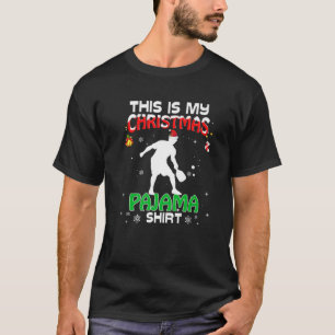 This Is My Christmas Pajama Funny Xmas Soccer Holi T-Shirt