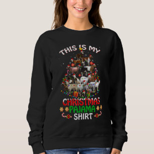 This Is My Christmas Pajama     Goats Tree   Holid Sweatshirt