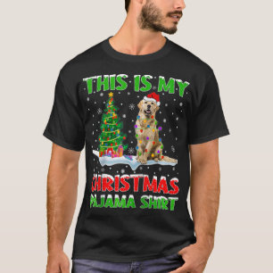 This Is My Christmas Pajama  Golden Retriever Chri T-Shirt