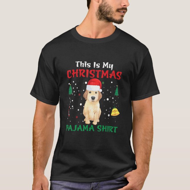 This Is My Christmas Pajama Golden Retriever Dog S T-Shirt (Front)