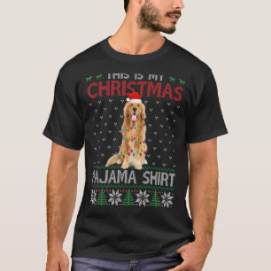 This Is My Christmas Pajama   Golden Retriever Lig T-Shirt