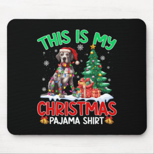 This Is My Christmas Pajama Great Dane Dog Lovers  Mouse Pad