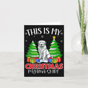 This Is My Christmas Pajama Great Pyrenees Dog Xma Card