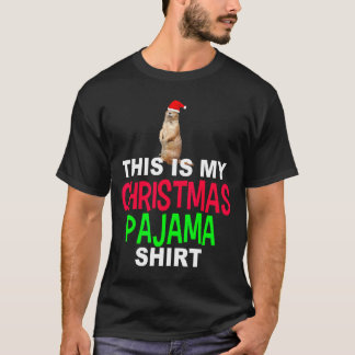 This Is My Christmas Pajama Groundhog Christmas Te T-Shirt