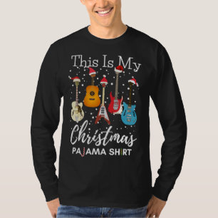 This Is My Christmas Pajama Guitar Guitarist Music T-Shirt