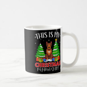 This Is My Christmas Pajama Heeler Dog Xmas Pjs Coffee Mug