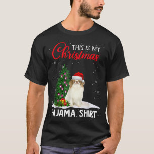 This Is My Christmas Pajama Japanese Chin Xmas Dog T-Shirt