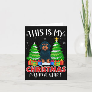 This Is My Christmas Pajama Labradoodle Dog Xmas P Card