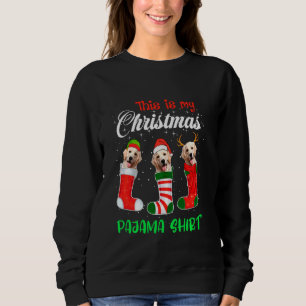 This Is My Christmas Pajama Labrador Sock Dog Lab  Sweatshirt