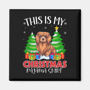 This Is My Christmas Pajama Lhasa Apso Dog Xmas Pj Magnet