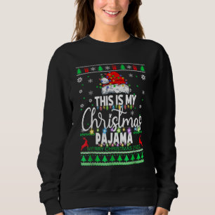 This Is My Christmas Pajama  Lights Men Women Kid  Sweatshirt