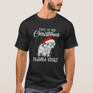 This Is My Christmas Pajama Maltese Dog Xmas Dog L T-Shirt
