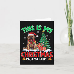 This Is My Christmas Pajama Mastiff Dog Lovers Xma Card