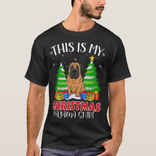 This Is My Christmas Pajama Mastiff Dog Xmas Pjs T-Shirt