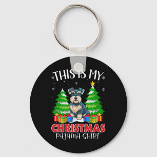 This Is My Christmas Pajama Miniature Schnauzer Do Key Ring