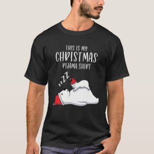 This Is My Christmas Pajama Mother Baby Polar Bear T-Shirt