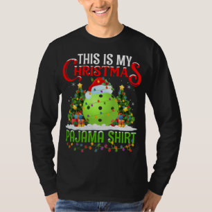 This Is My Christmas Pajama Pickleball Christmas T-Shirt