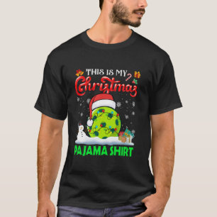 This Is My Christmas Pajama Pickleball Player Xmas T-Shirt