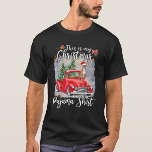 This Is My Christmas Pajama Pitbull Dog Truck Xmas T-Shirt