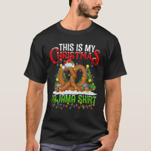 This Is My Christmas Pajama Pretzel Food Christmas T-Shirt