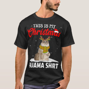 This Is My Christmas Pajama Ragdoll Cat T-Shirt
